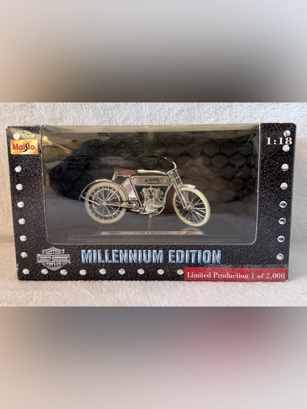 Harley Davidson 1909 Twin 5D V-Twin Diecast
